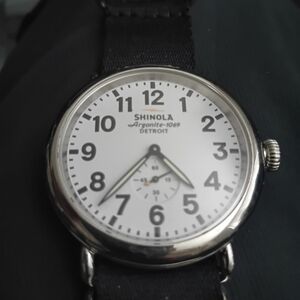 Shinola Silver and Black Watch